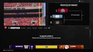 CFB 25 Clemson v Washington Online franchise [upl. by Ordnassela422]