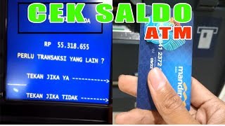 Cara MUDAH CEK SALDO DI ATM [upl. by Linnette591]