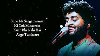 🎤Arijit Singh  Suno Na Sangemarmar Full Lyrics Song  Youngistaan [upl. by Ambrosane871]