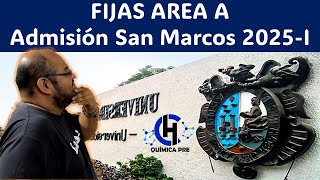 FIJAS AREA A  Admisión San Marcos 2025I [upl. by Oicor]