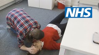 How to put someone into the recovery position  NHS [upl. by Hnamik]