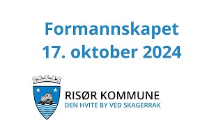 Formannskapet i Risør 17 oktober 2024 [upl. by Nelo]