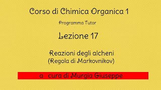 Alcheni Regola di Markovnikov  Lezione 17  Tutor [upl. by Gruber]