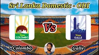 Galle vs Colombo  Match 9  National Super League Limited Over Tournament 2024 [upl. by Amber]