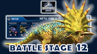 Jurassic World Game  Battle Stage 12  Dinosaur fights [upl. by Noval]