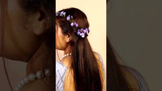 Easy Festive Hairstyle ✨🌼✨ shorts youtubeshorts hairstyle festival [upl. by Oicanata]