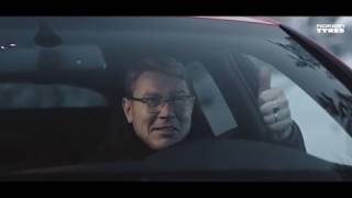 Mika Häkkinen tests the new Nokian Snowproof P winter tires [upl. by Bopp167]