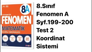 8SINIF FENOMEN A S199200 TEST 2 KOORDİNAT SİSTEMİ [upl. by Halli]