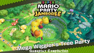 Mega Wigglers Tree Party Gameplay Compilation  Super Mario Party Jamboree [upl. by Nyledaj110]