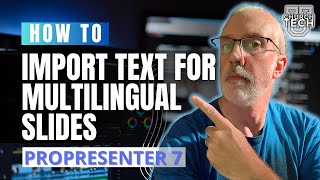 ProPresenter 7 Tutorial How to add multiple languages to a slide a MUST for bilingual churches [upl. by Attelocin872]