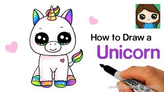 How to Draw a Unicorn easy [upl. by Ylluz]