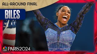 Simone Biles AWEINSPIRING floor routine clinches a record SIXTH gymnastics gold  Paris Olympics [upl. by Leelaj]