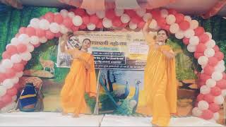 Dance by Dikhsha mataji and Raksha mataji in Shri Radha ashtami fastival [upl. by Hildegaard]