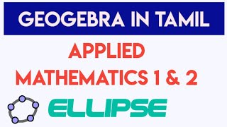 ELLIPSE  Find the foci vertices and directrices  Applied Mathematics 1 amp 2  maths in geogebra [upl. by Nihahs80]