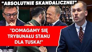 Berkowicz nie wytrzymał Chciał zamknąć obrady Sejmu Poszło o umowę Tuska z Ukrainą [upl. by Drona97]