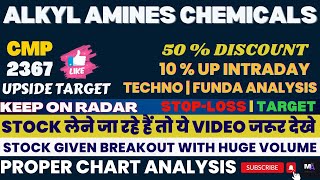 ALKYL AMINES SHARE LATEST NEWS  ALKYL AMINES SHARE ANALYSIS  ALKYL AMINES SHARE PRICE alkylamines [upl. by Cece]