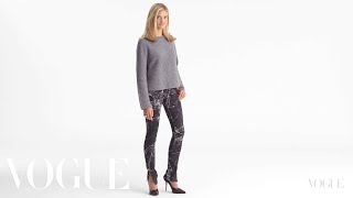 Jeanius Alexandra Michler in Balenciaga MarblePrint Gant jeans [upl. by Melba23]