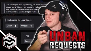 READING HILARIOUS UNBAN REQUESTS FROM MY TWITCH CHANNEL [upl. by Bronk]