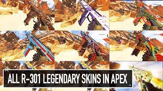 All R301 Legendary SKINS IN APEX LEGENDS SHOWCASE 4k Apex Legends [upl. by Kciredes767]