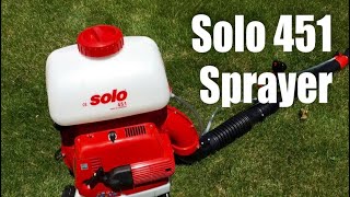 Solo 451 Gas Powered Backpack Mist Blower for Mosquitoes Review [upl. by Evelina]