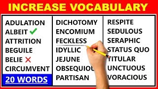 20 Difficult English Words  Improve Your Vocabulary  Learn Advanced English ✔️ [upl. by Imled]