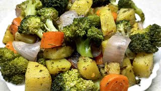 How To Make Broccoli Delicious Roasted Vegetables Recipe [upl. by Natka]