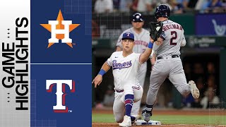 Astros vs Rangers Game Highlights 9623  MLB Highlights [upl. by Lalittah]