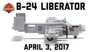 B24 Liberator Microplane  Custom Military Lego [upl. by Eldin]