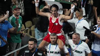 Paris Olympics latest Imane Khelif wins boxing gold after beating Chinas Yang Liu [upl. by Sito335]