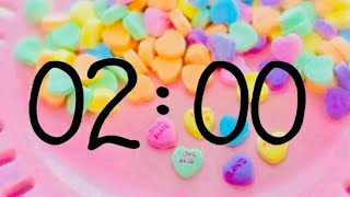 Valentine’s Day ❤️ 2 Minute Countdown Timer With Music 🎵 [upl. by Camus]