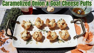 Caramelized Onion amp Goat Cheese Puffs [upl. by Ward]