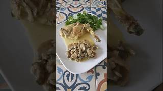 Lapin aux champignons recette recettefacile food recetterapide Mushroom rabbit recipe [upl. by Carlyn403]