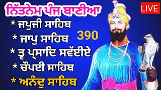 27 March 2024  Nitnem Panj bania  panj bania da path नितनेम  nitnem  japji Sahib full path 390 [upl. by Janka]