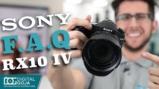 Top 10 Most Common Questions  Sony Cybershot DSCRX10 IV  TUTORIAL [upl. by Eceirehs]