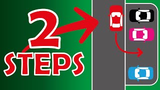 Reverse Parking Simplified 2 Steps [upl. by Corydon]