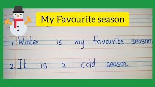 10 Lines Essay on Winter Season in EnglishWinter Season Essay writingmy favorite seasonzima [upl. by Stacee]