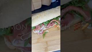 Jamón Sandwich 🥓🥪 jamonespaña serrano sandwich rezepte food cooking recipe essen foodie [upl. by Eihs]