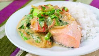 Recette  Pavé de saumon au pakchoï [upl. by Deraj842]