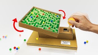 How to Make Board Game Marble Labyrinth with Control Handles [upl. by Caine799]