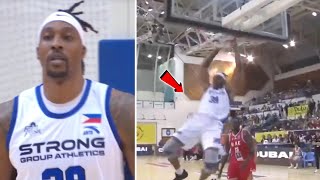 Dwight Howard Shocks Filipino fans w Craziest Superman Slam Strong Debut [upl. by Nedak]