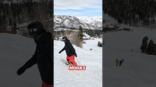 Learn to ride moguls to gain advanced snowboard skills snowboarding outdoormasterUS [upl. by Nilrah]