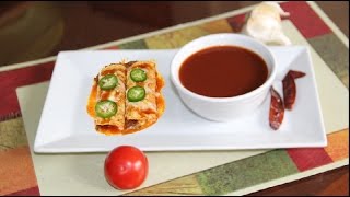 Homemade Enchilada Red Chile Sauce Video Recipe by Bhavna  Mexican Cuisine Recipes [upl. by Goodill]