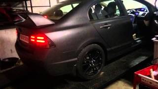 Honda Civic FD2 turbo dyno tune [upl. by Zahara216]