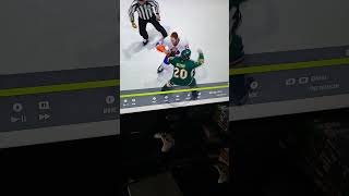 NHL 24 Fight Islanders vs Wild [upl. by Drake]