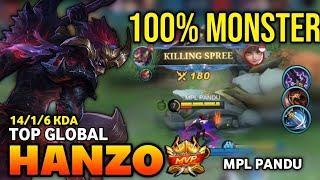 HANZO BEST BUILD 2022  TOP GLOBAL HANZO GAMEPLAY  MOBILE LEGENDS✓ [upl. by Kramlich]