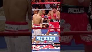 PACQUIAO STOPS COTTO boxing [upl. by Hanimay]