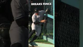 Aaron Judge BREAKS fence making catch [upl. by Petra]