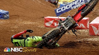 Wildest moments from 2021 Supercross season  Motorsports on NBC [upl. by Astri]