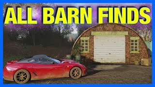 Forza Horizon 4  ALL BARN FINDS  LOCATIONS [upl. by Adnolrehs]