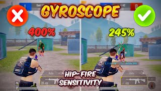 400 Vs 250 Gyroscope 🔥 How To Improve HipFire And Headshot Sensitivity in BgmiPubg Mobile [upl. by Kaspar]